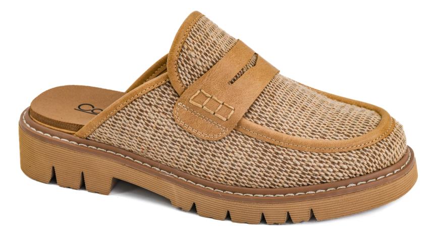 Raffia Print Mule