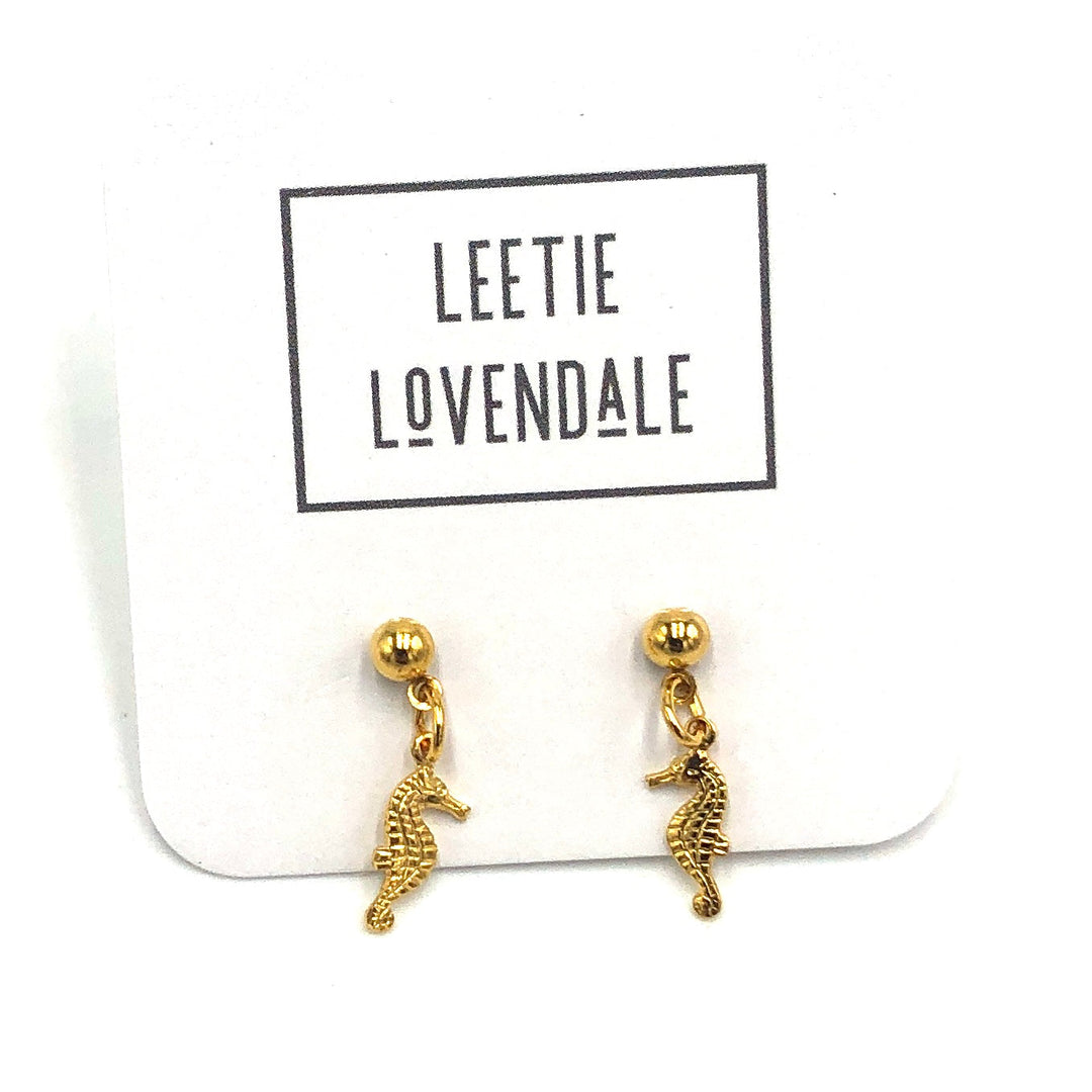 Seahorse Drop Deadstock Earrings