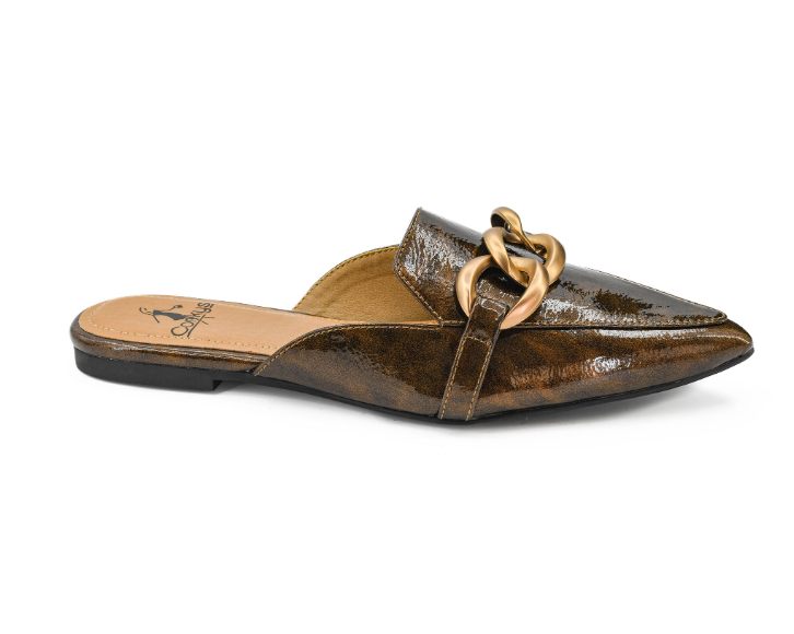 NEW: Bronze Mule with Chain Detail