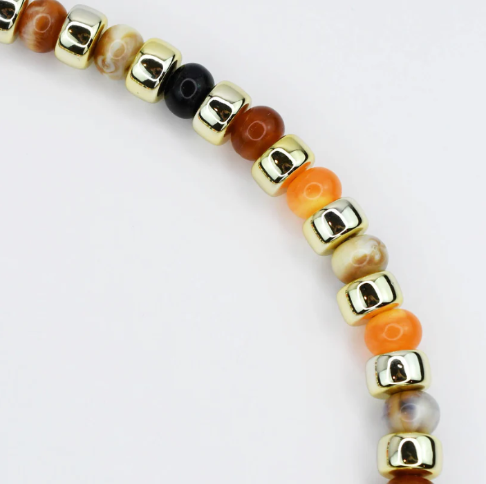 Golden Treats Beaded Necklace