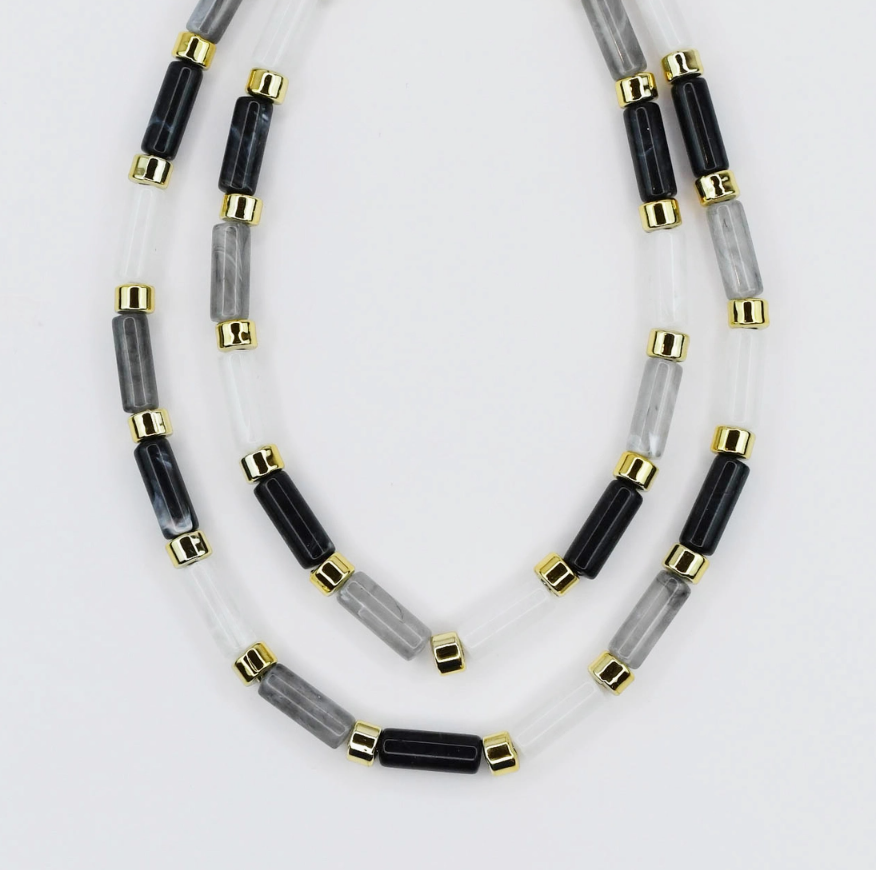 Charcoal Candy Bar Necklace
