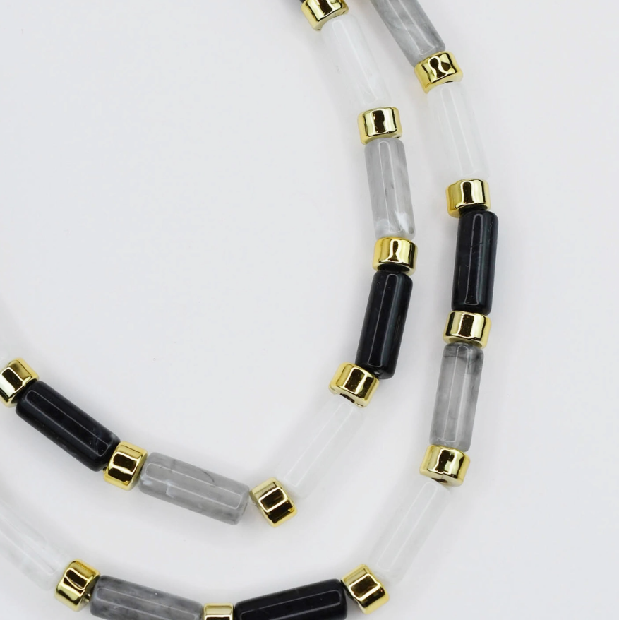 Charcoal Candy Bar Necklace