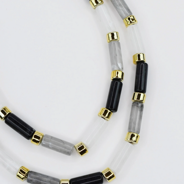 Charcoal Candy Bar Necklace
