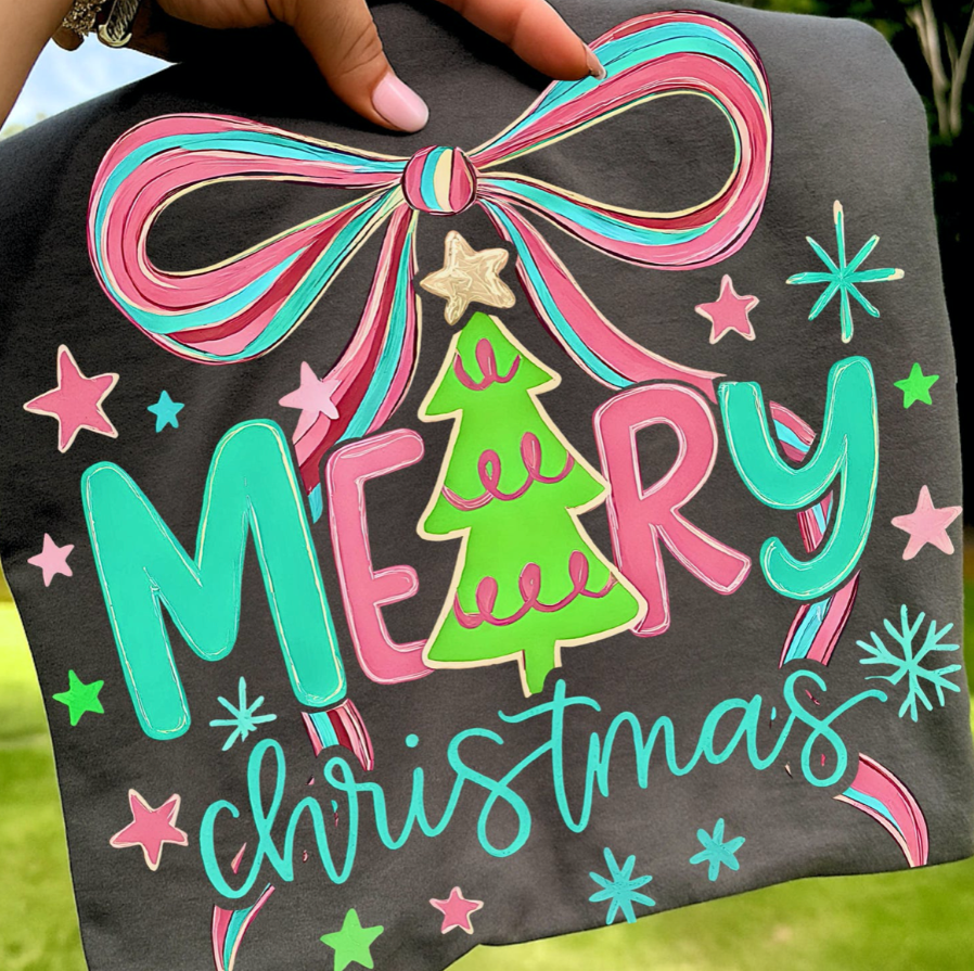 Pepper Neon "Merry Christmas" Tee/Sweatshirt