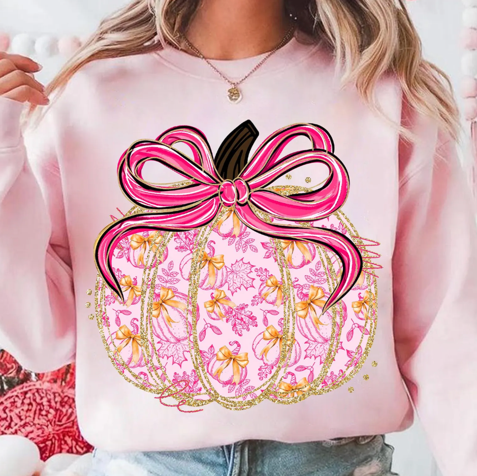 Pink Coquette Pumpkin Tee/Sweatshirt