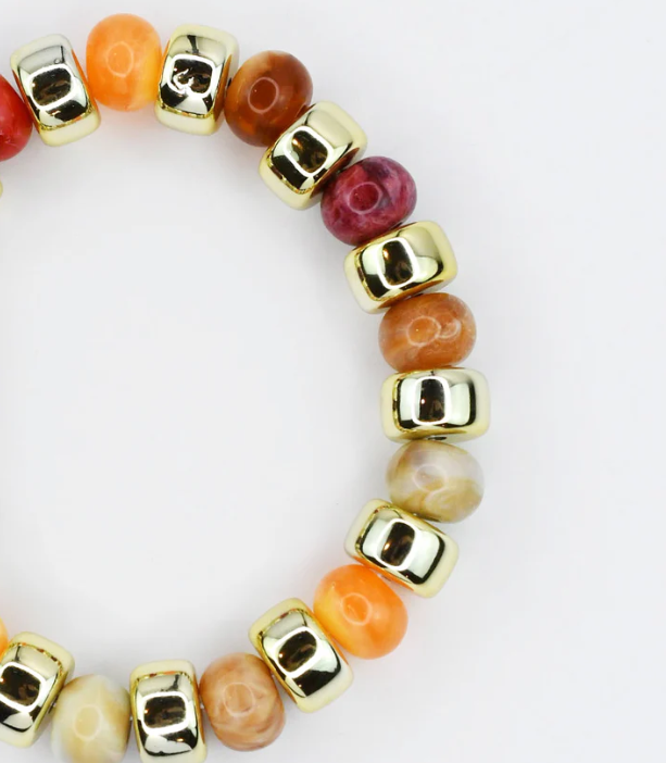 Golden Treats Beaded Bracelet