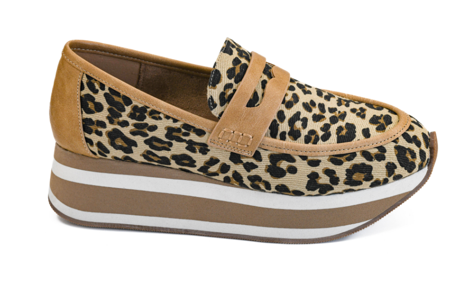 Pre-Order: Animal Print Platform Slip-On