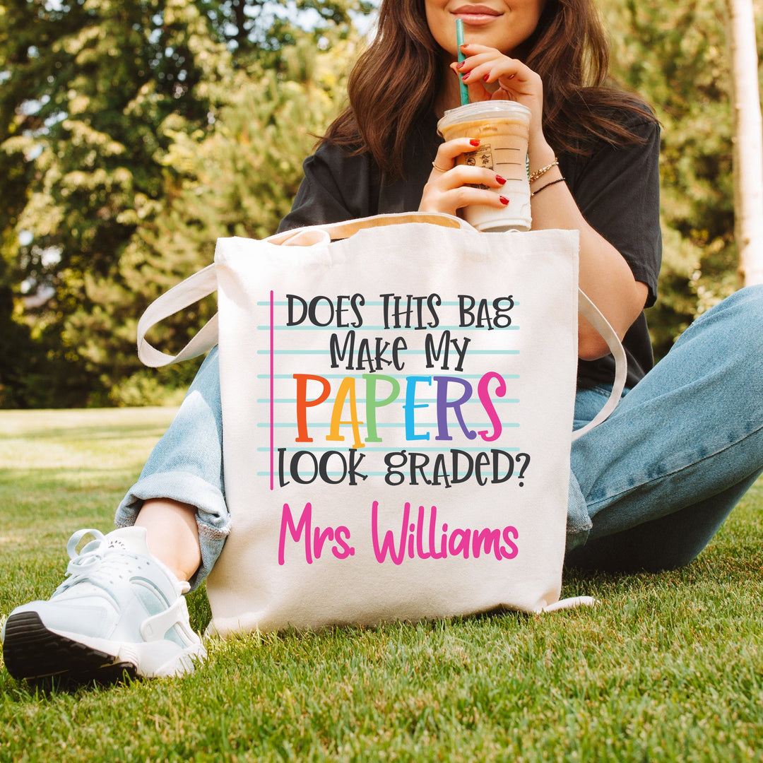Does This Bag Teacher Tote Bag