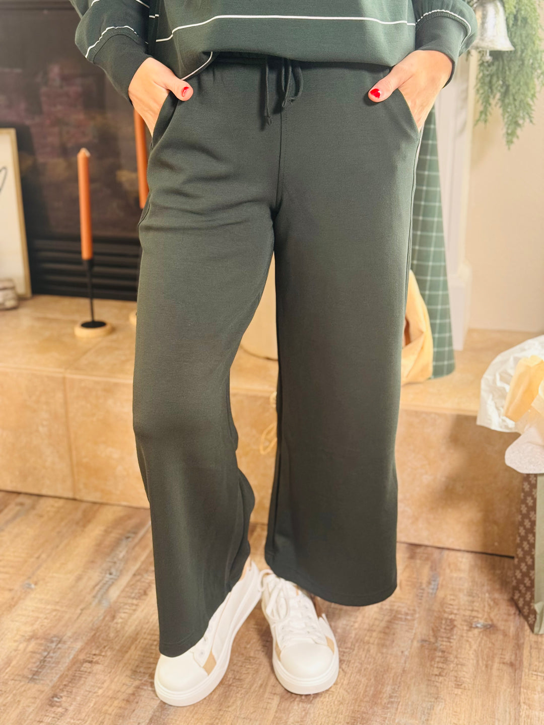 Modal Scuba Cropped Wide Leg Pant - 4 Color Options
