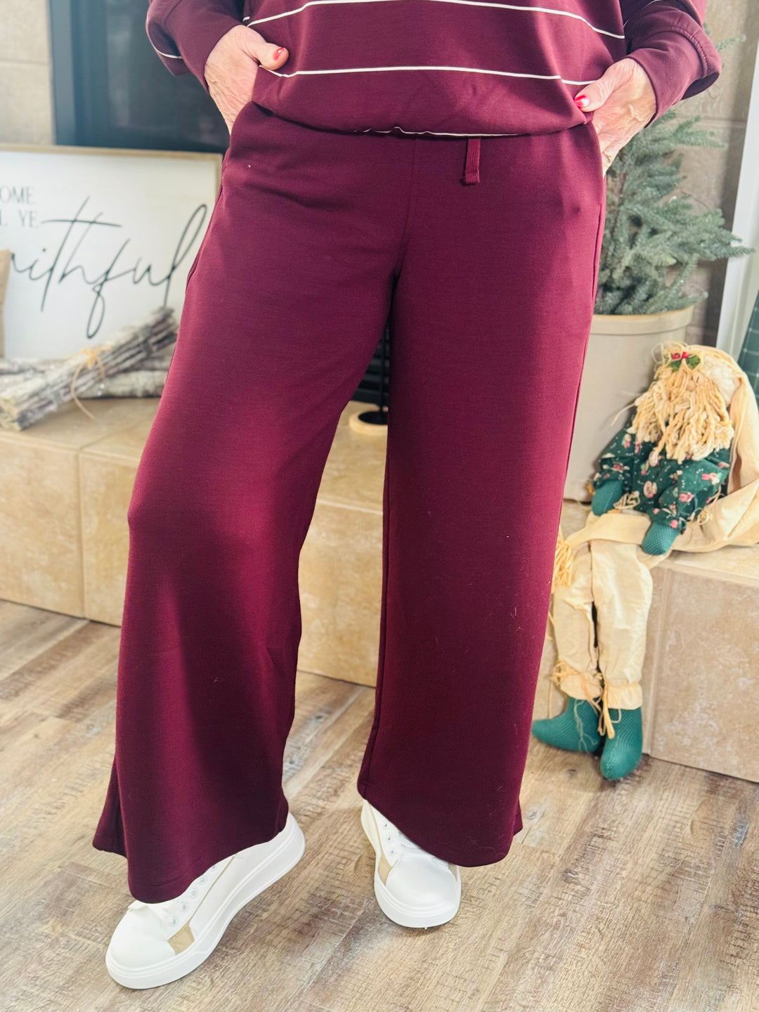 Modal Scuba Cropped Wide Leg Pant - 4 Color Options