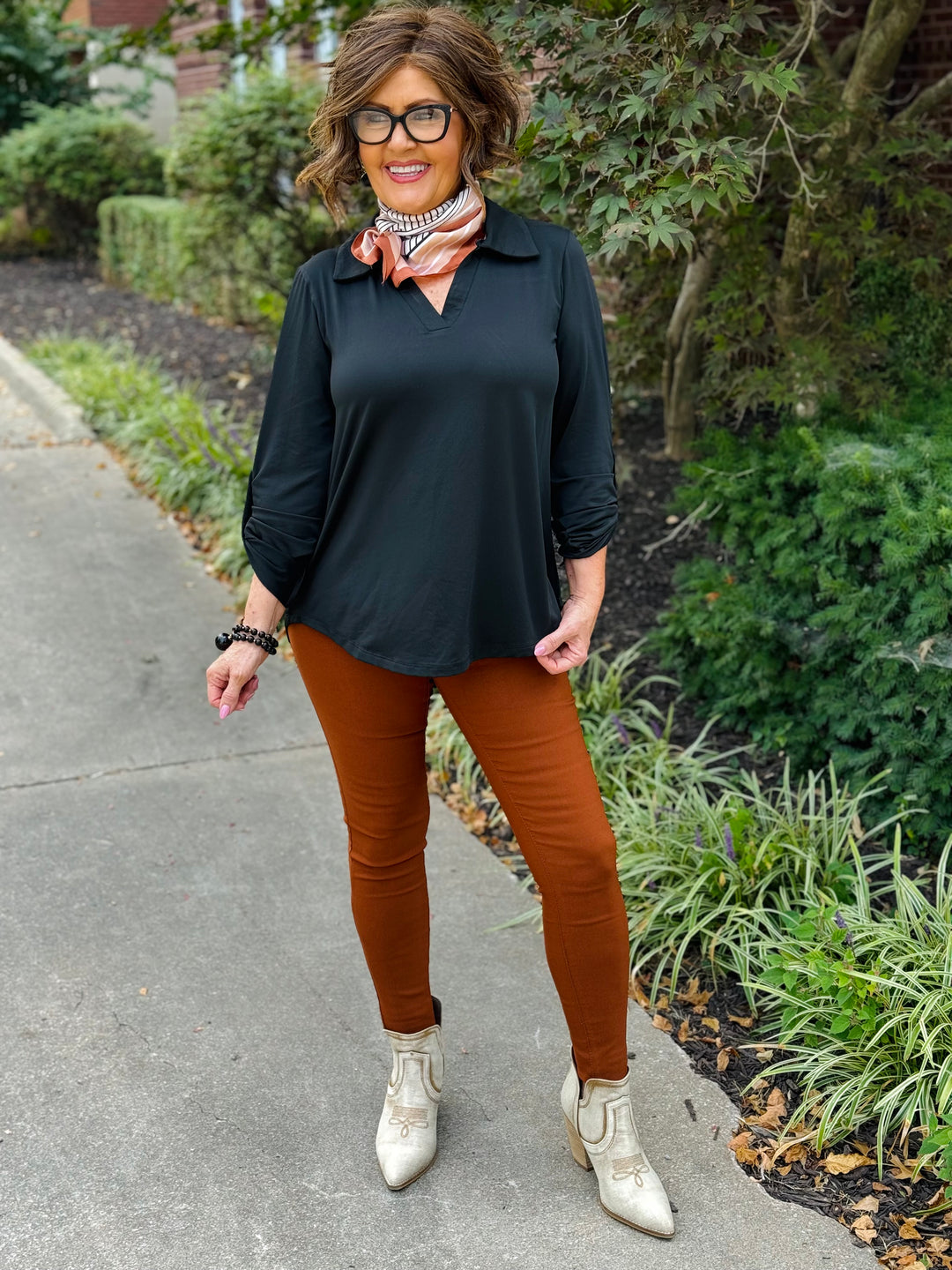 Black Blouse - Small Through Extended Sizes - Final Sale