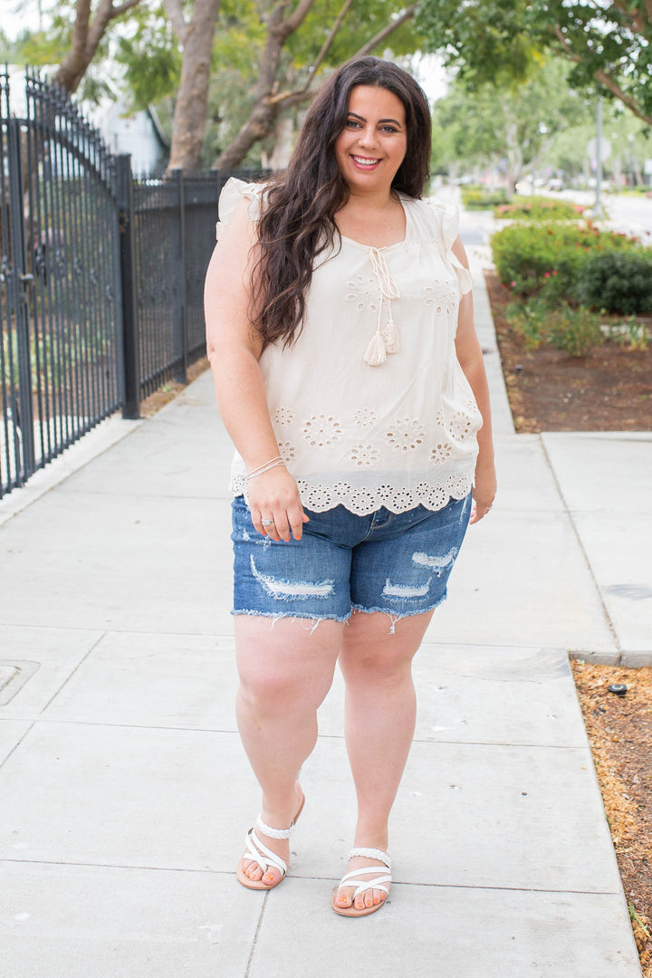 Summer Days Eyelet Top