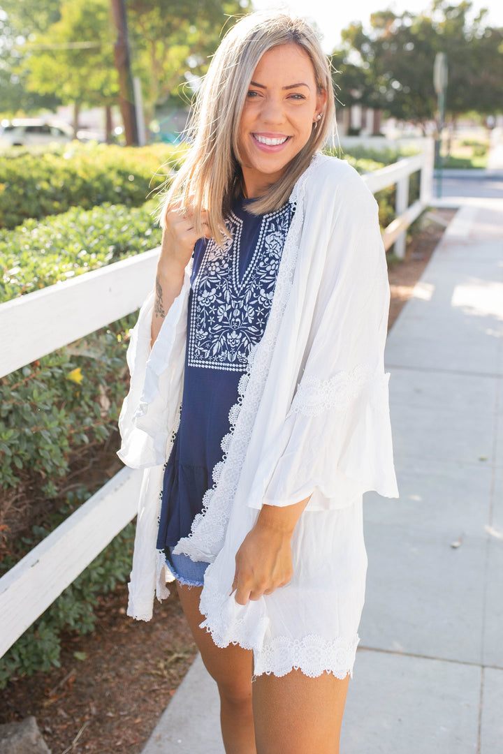 Hot As Ice Kimono Cardigan