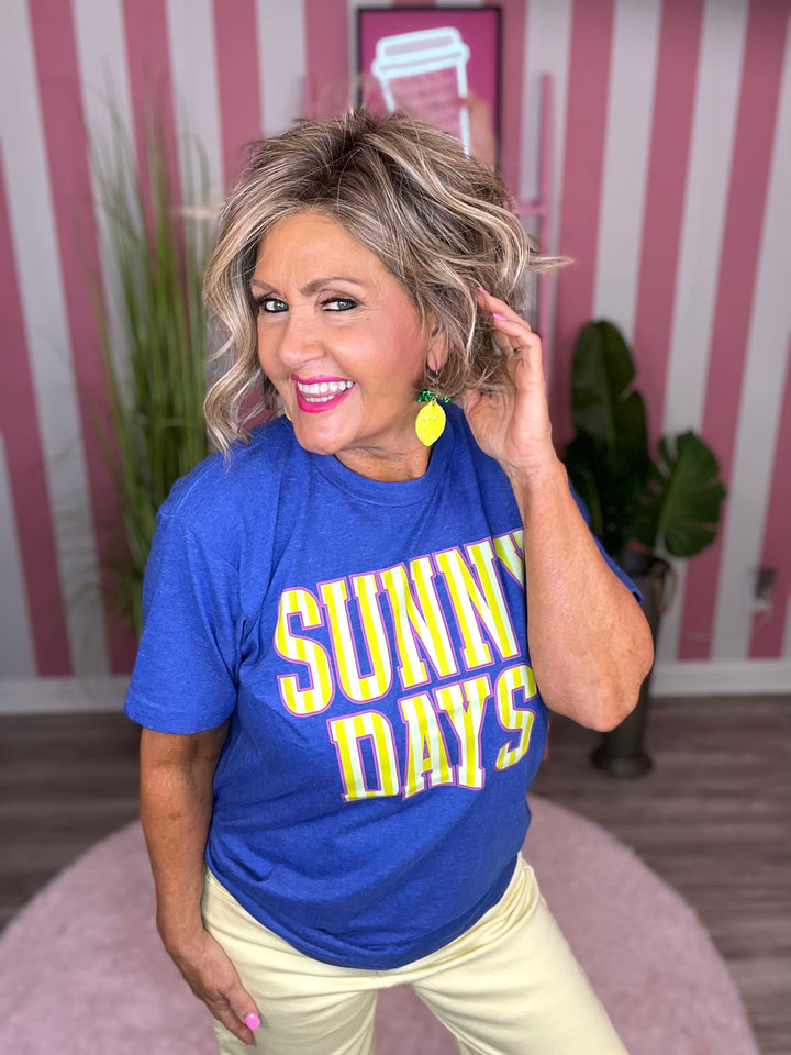 Sunny Days-Heather Royal Blue