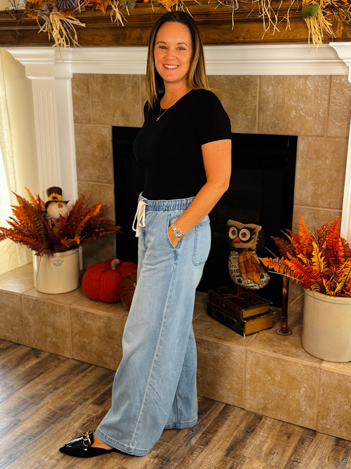 Short Sleeve Waist Length Top - 10 Color Options