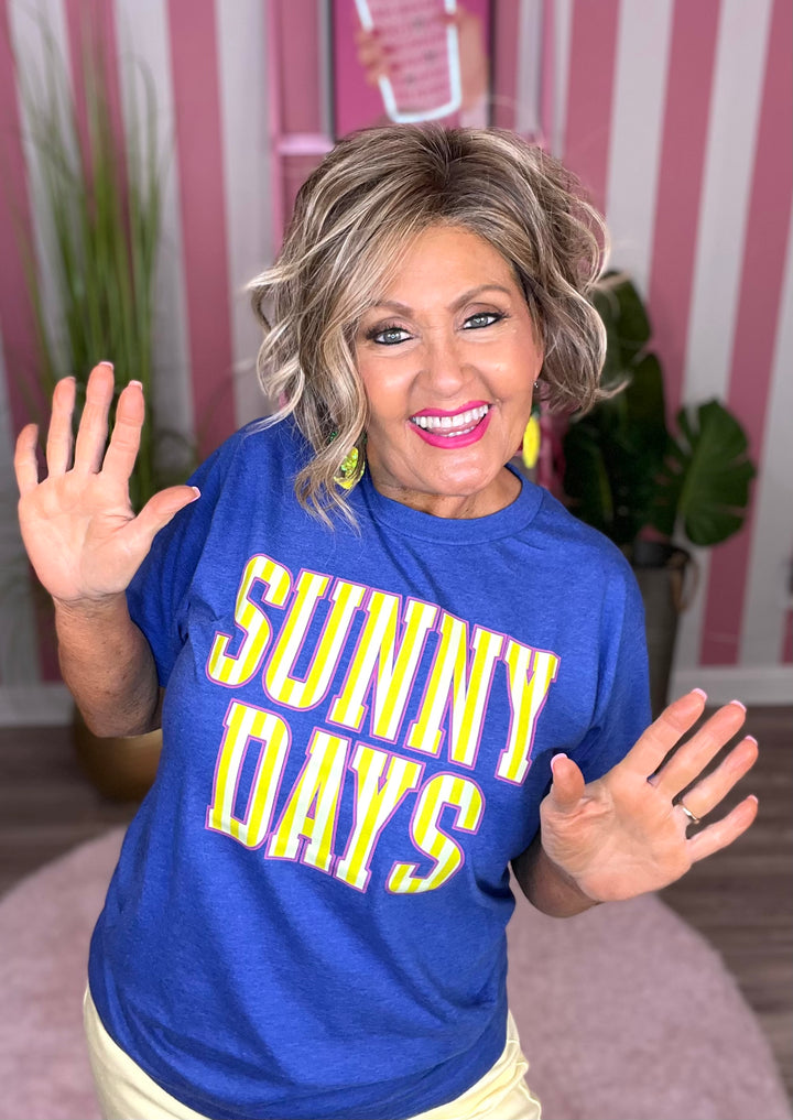 Sunny Days-Heather Royal Blue