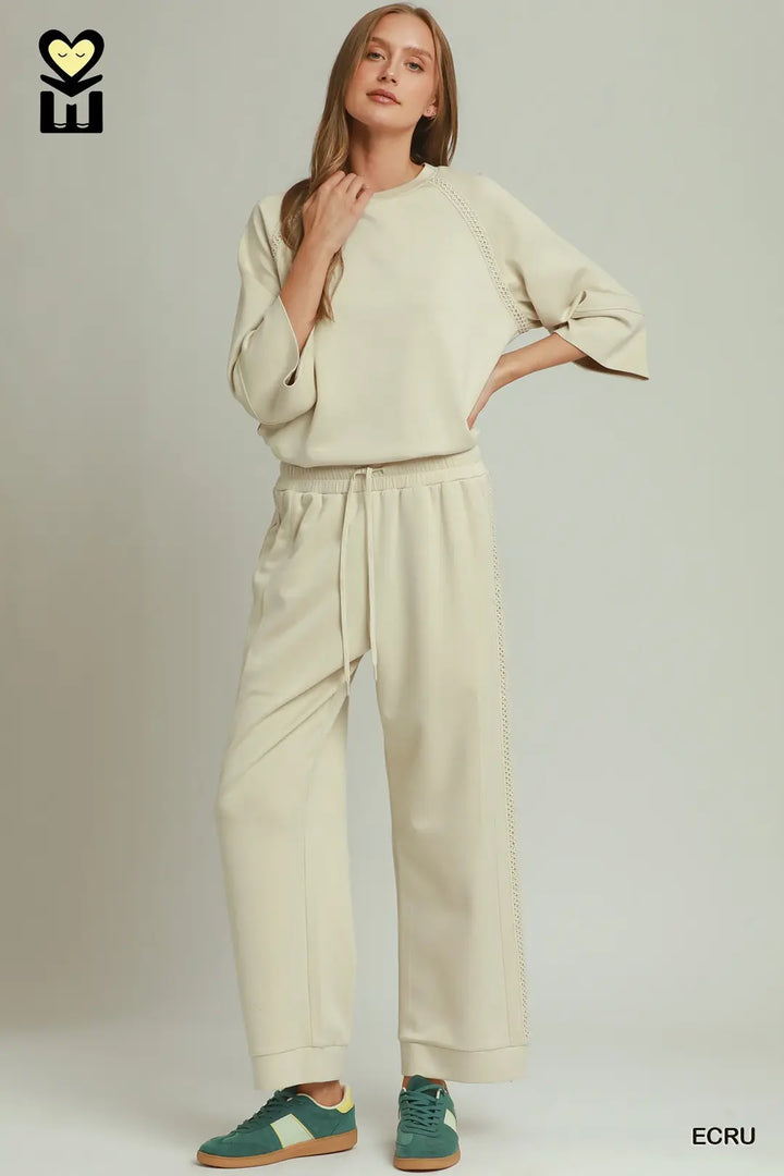 Luxe Set with Butterfly Lace-Ecru