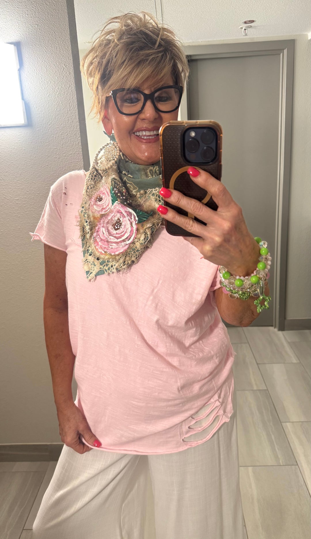 Handpainted Kerchief