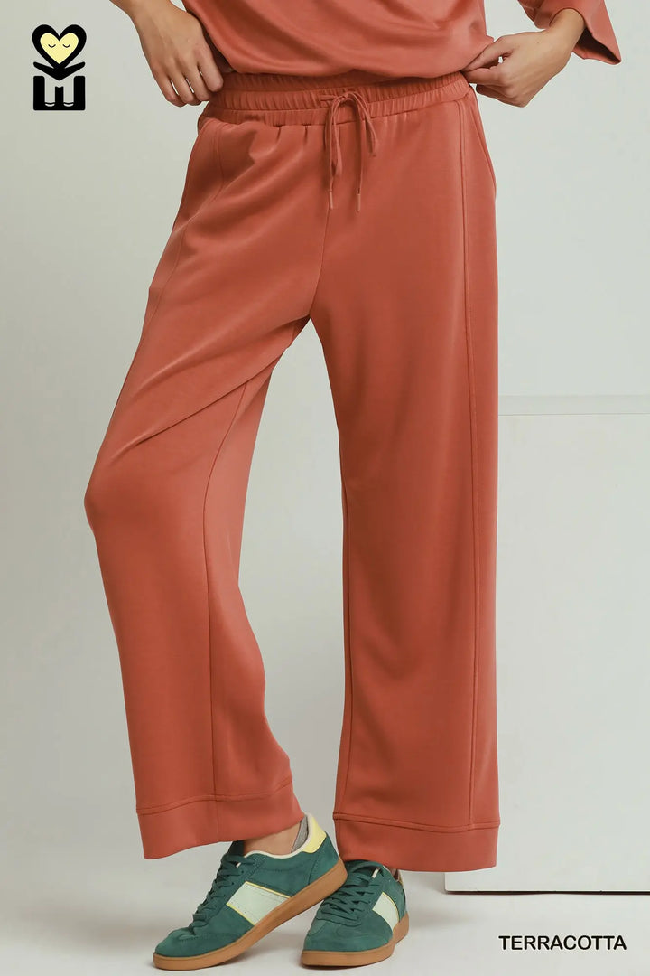 Spaceknit Straight Leg Sweats-Terracotta