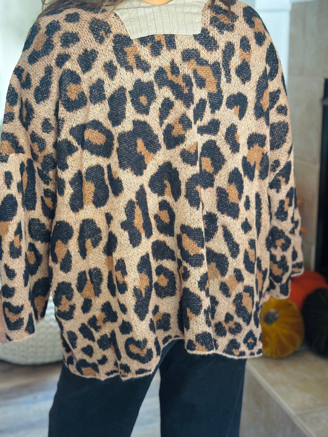 Animal Print Cardigan