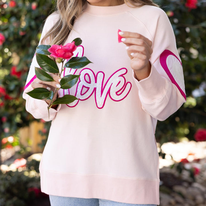 Pink Katie Love Sweatshirt - Small Through Extended Sizes