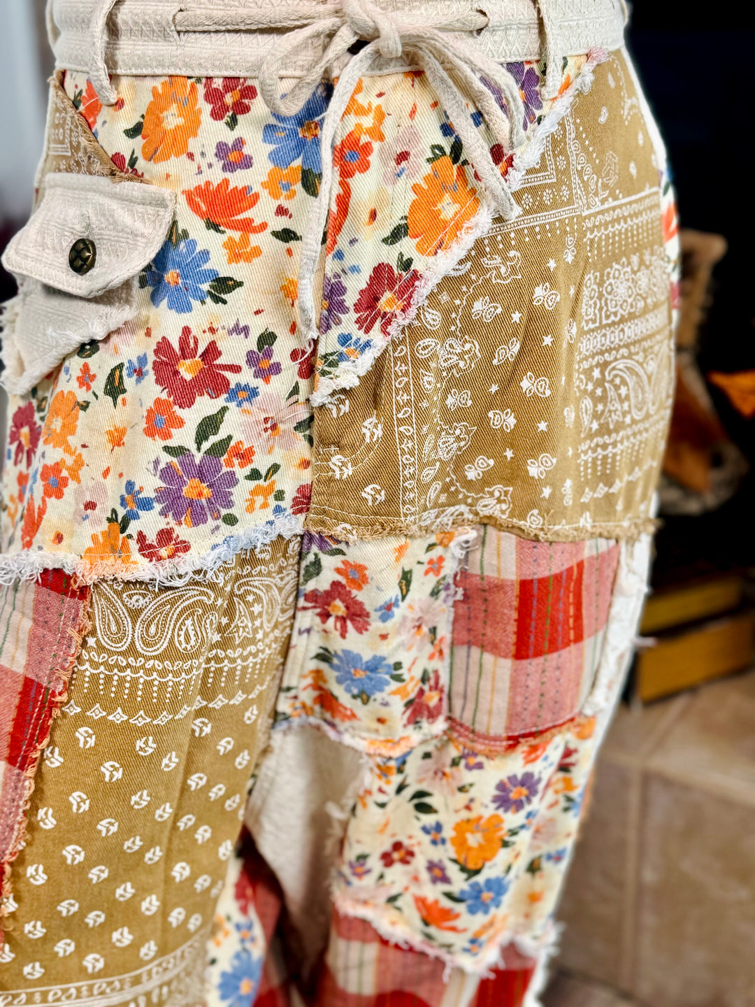 Natural Patchwork Bottoms