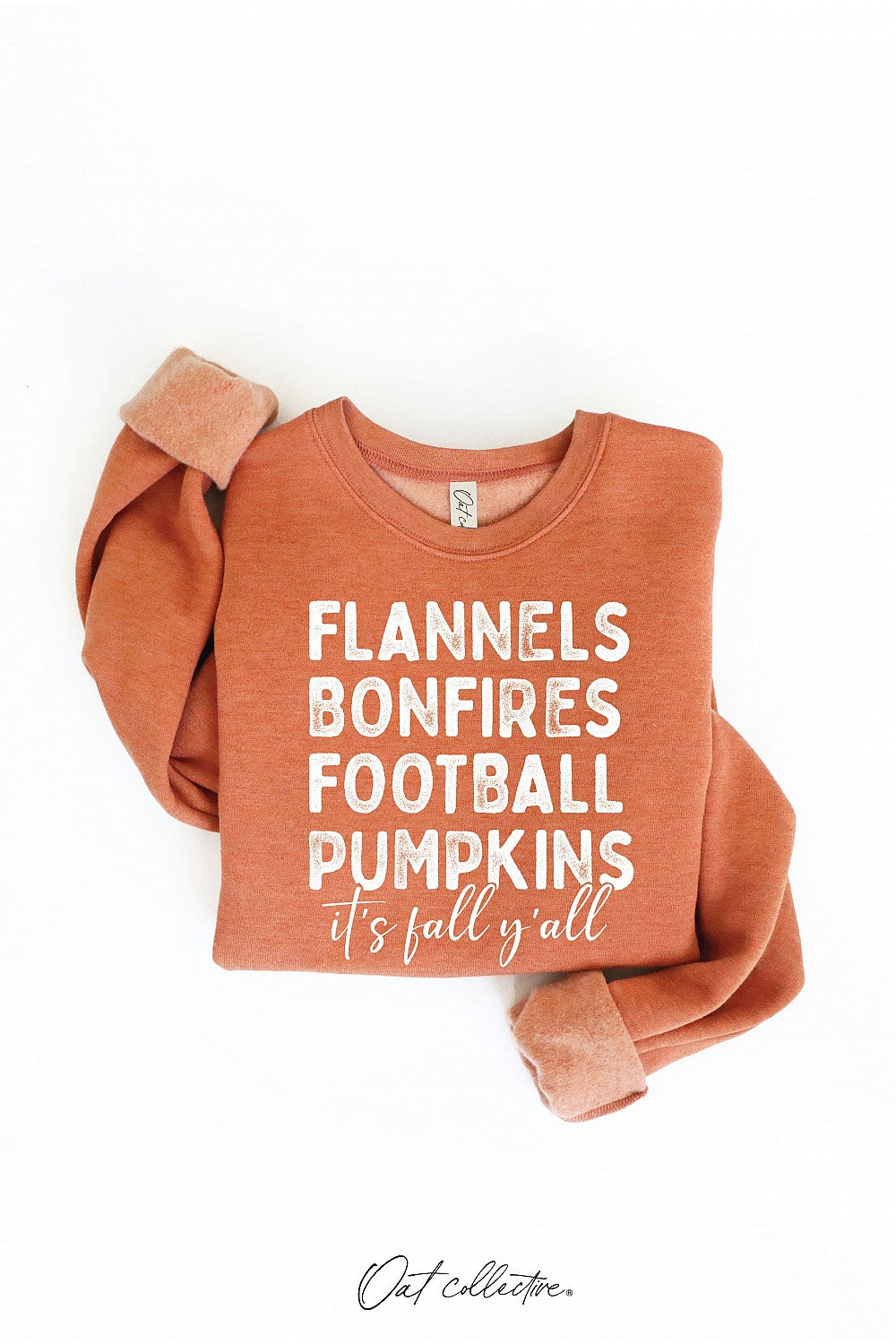 "Flannels Bonfires..." Graphic Sweatshirt - 4 Color Options