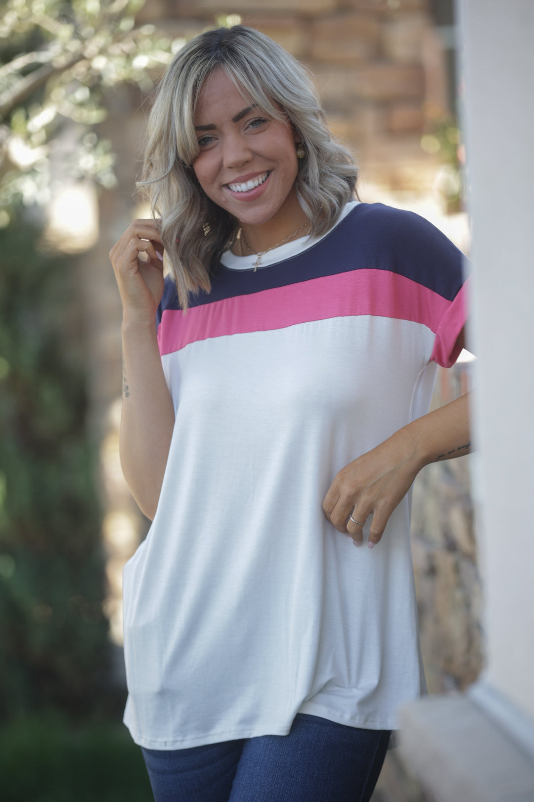 Sweet Caroline Short Sleeve Top