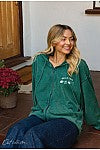 "Hello Fall" Hooded Oversized Jacket - 5 Color Options