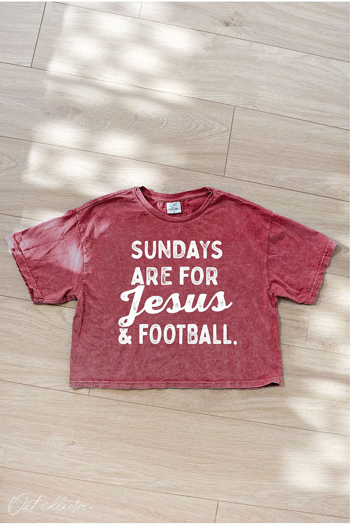 "Sundays Are For Jesus and Football" - 9 Color Options