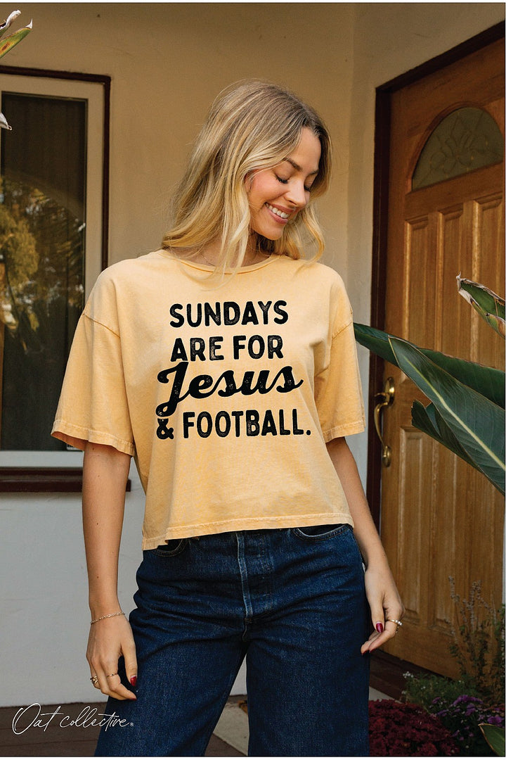 "Sundays Are For Jesus and Football" - 9 Color Options