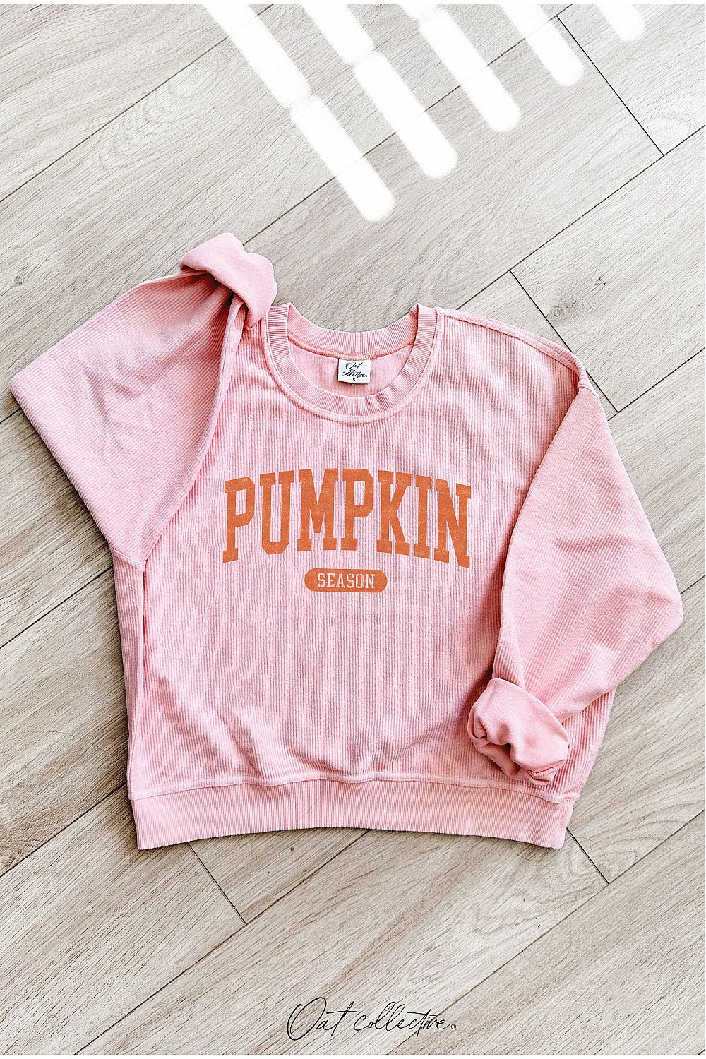 "Pumpkin Season" Cropped Thermal Vintage Pullover - 6 Color Options