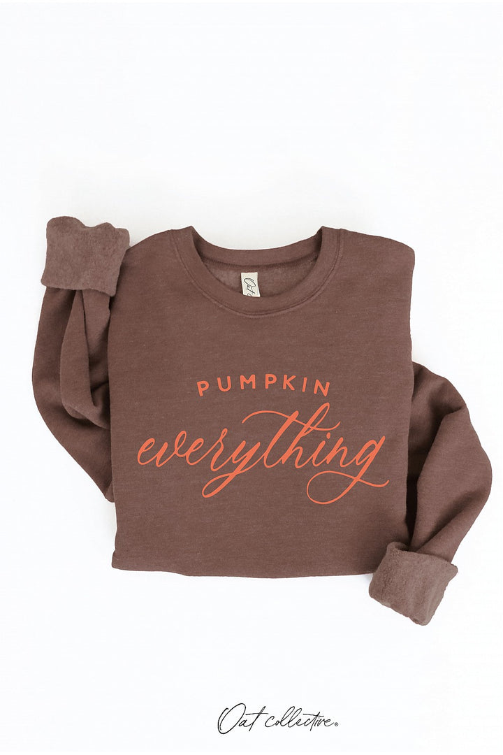 "Pumpkin Everything" Graphic Sweatshirt - 12 Color Options