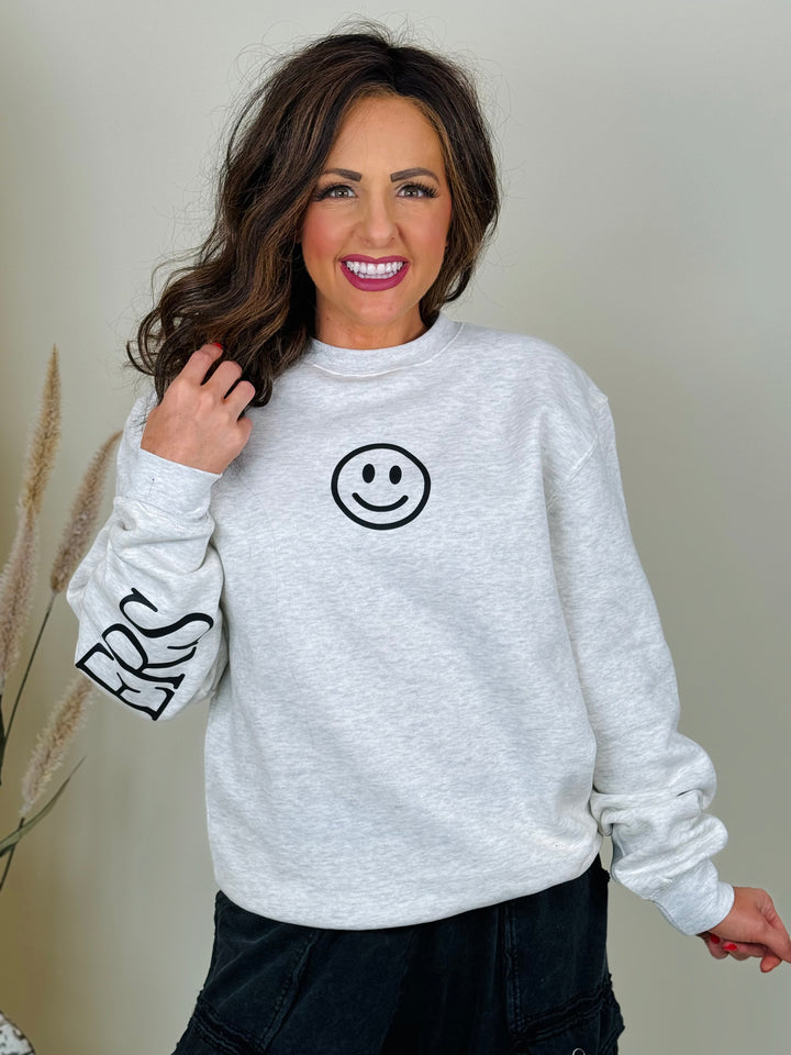 Being Kind Matters Happy Face Oatmeal Sweatshirt - Final Sale