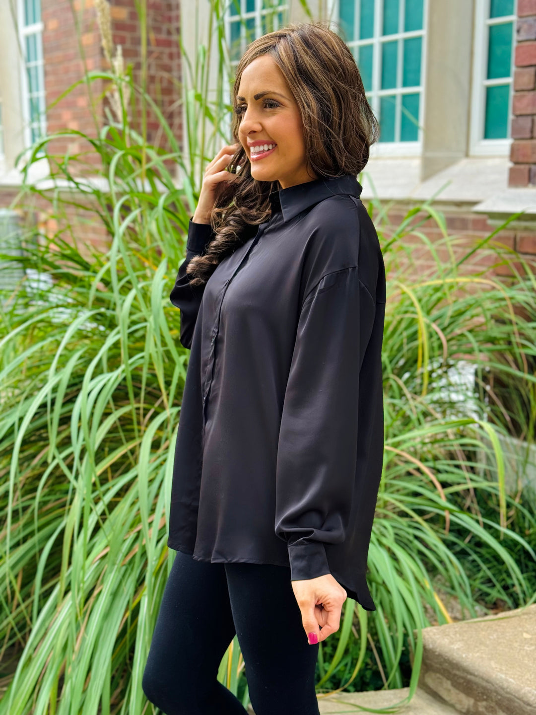 The Kathryn Button Down Blouse - 2 Color Options - Small Through Extended Sizes