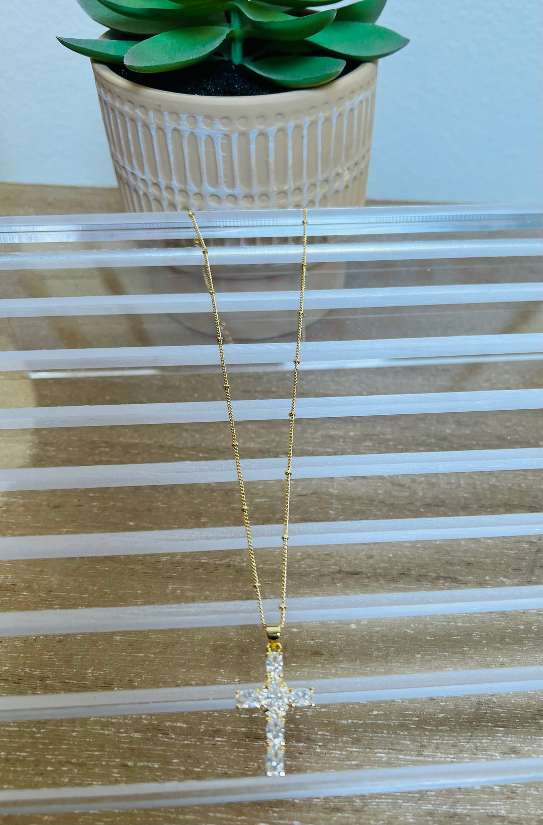 Mercy Me Cross Necklace