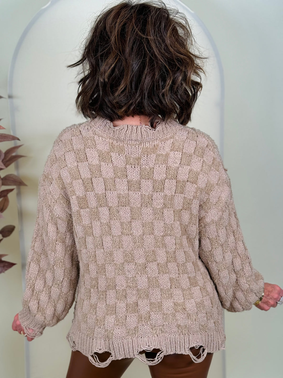 POL: Round Neck Long Sleeve Oversized Sweater - 3 Color Options