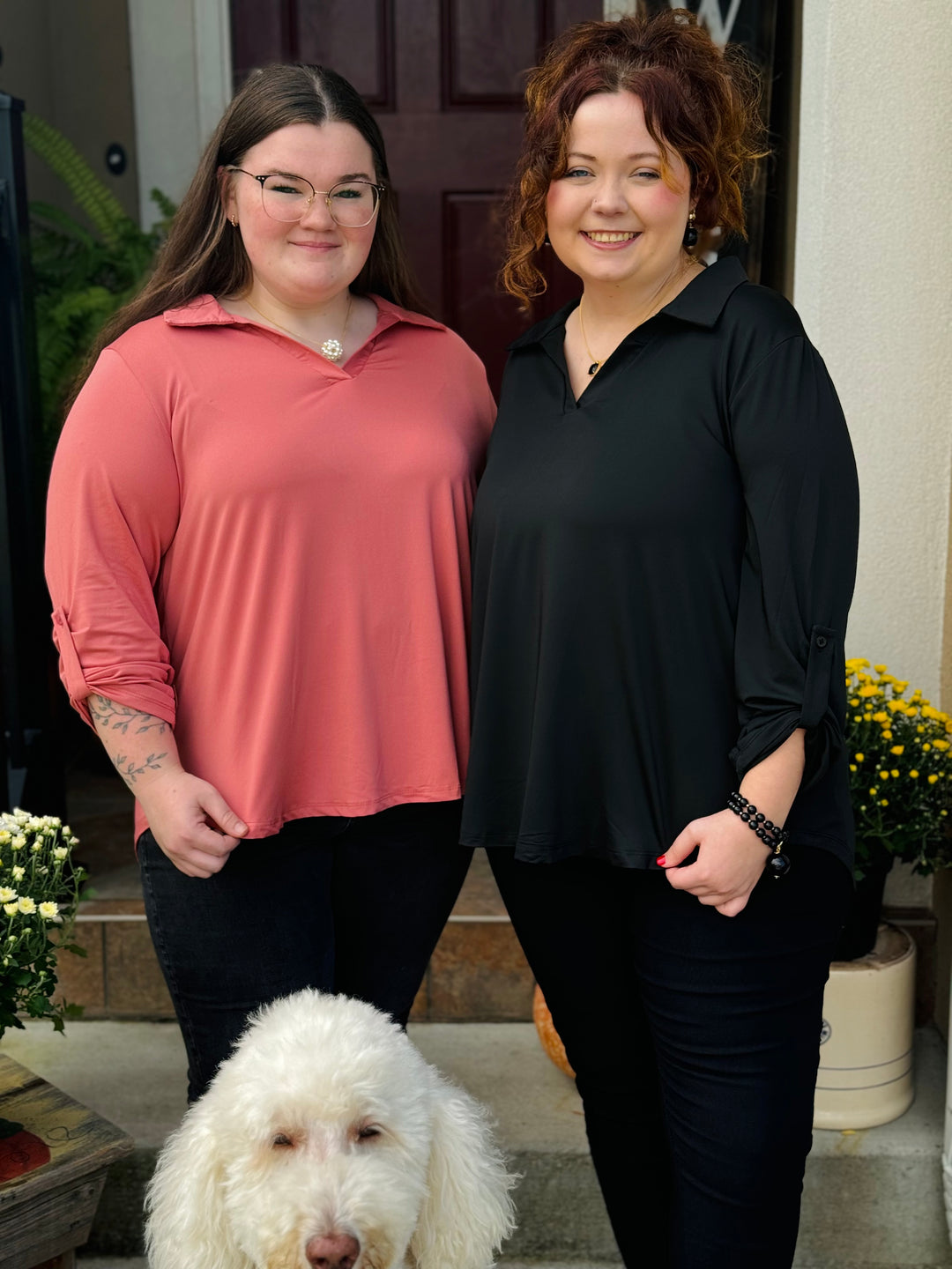 Dusty Rose Blouse - Small Through Extended Sizes - Final Sale