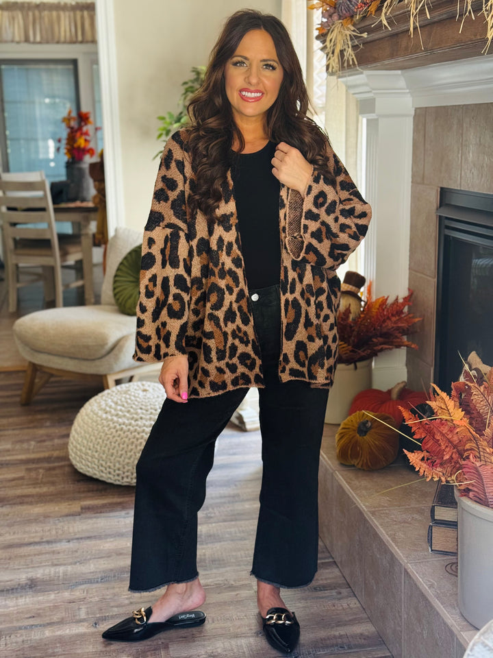 Animal Print Cardigan