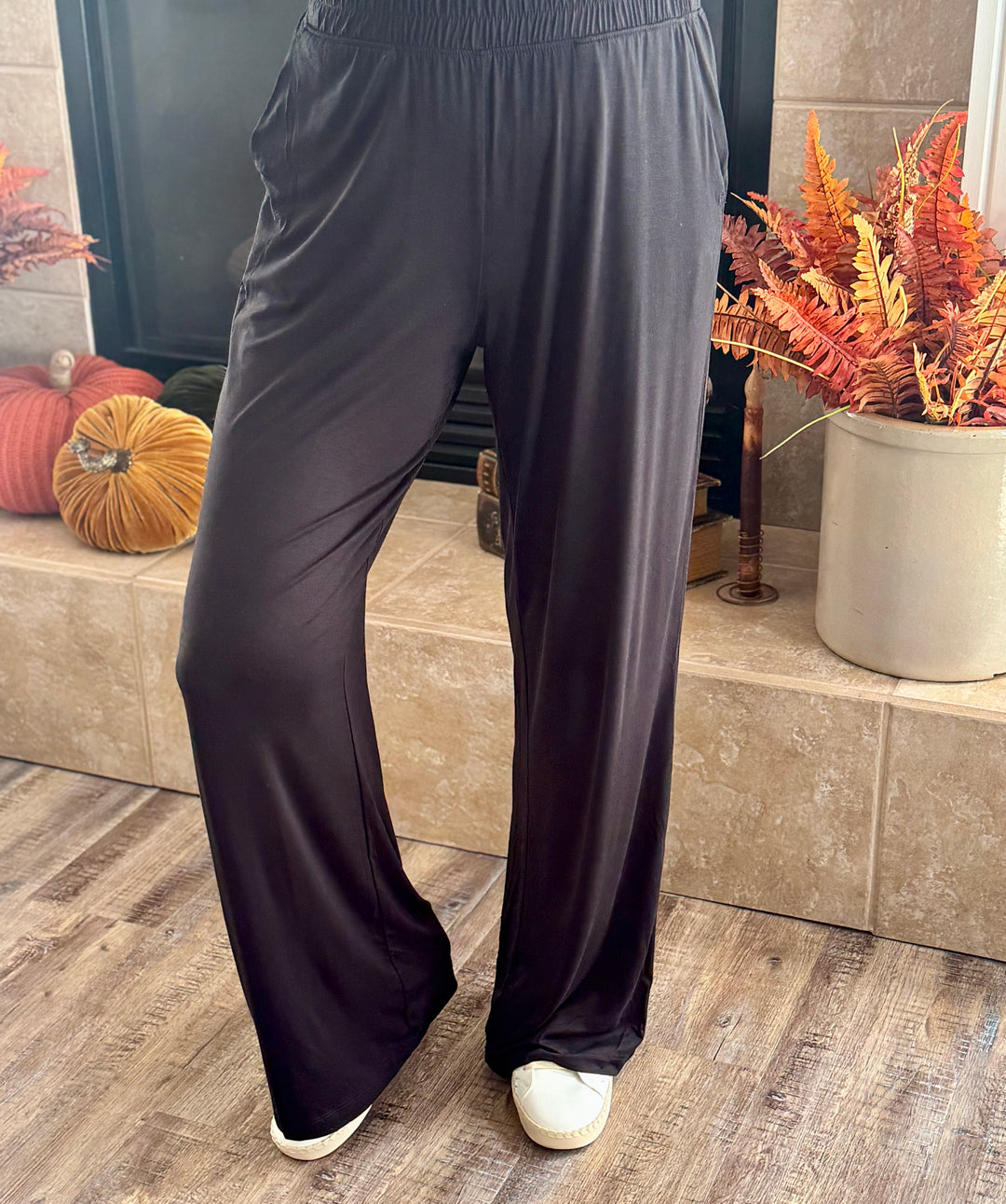 Modal Wide Leg Pants - 2 Color Options