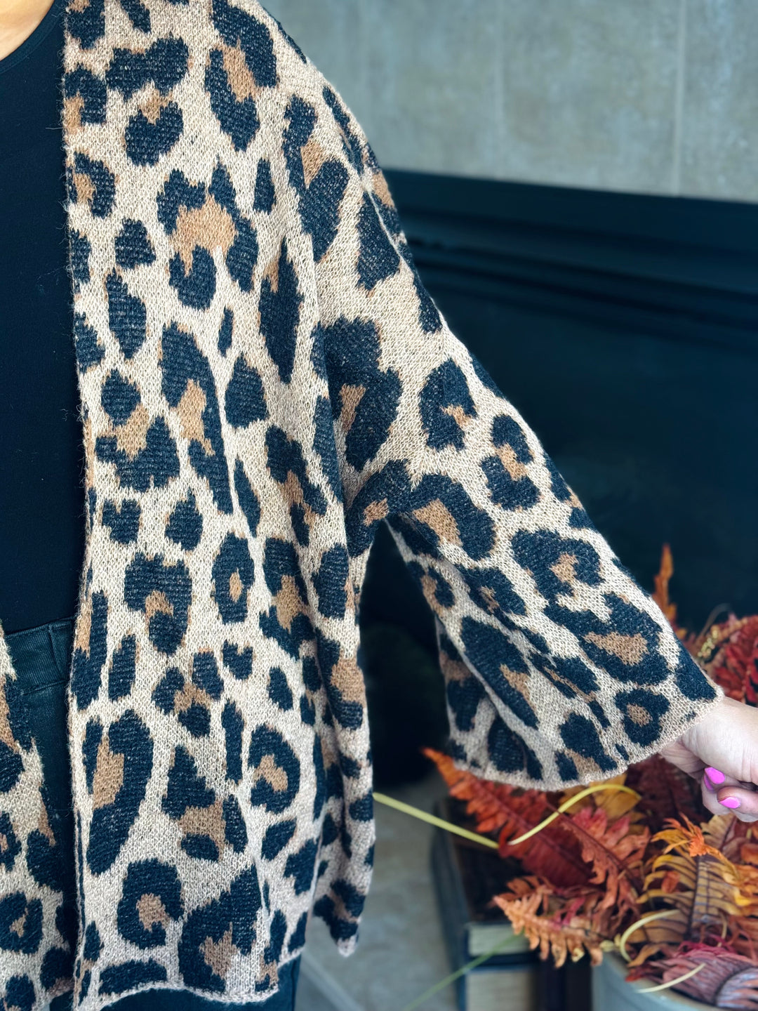 Animal Print Cardigan