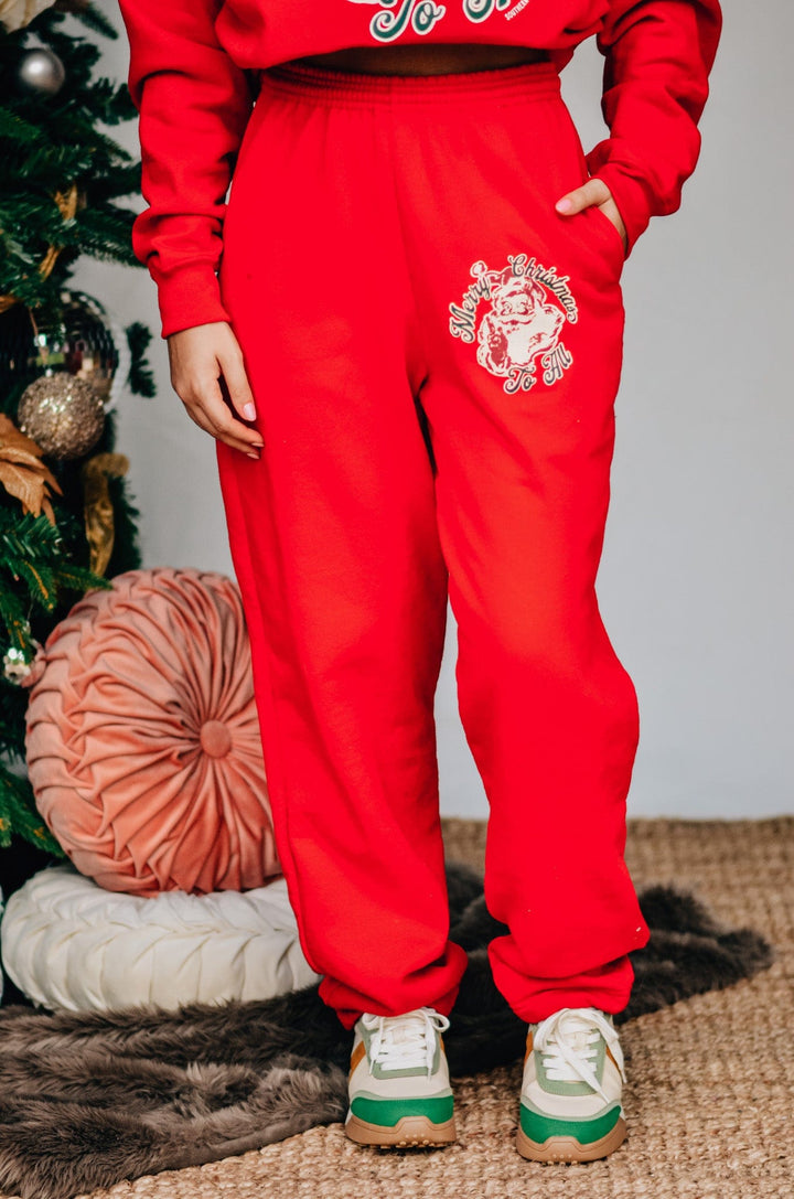 Vintage Santa Red Pants