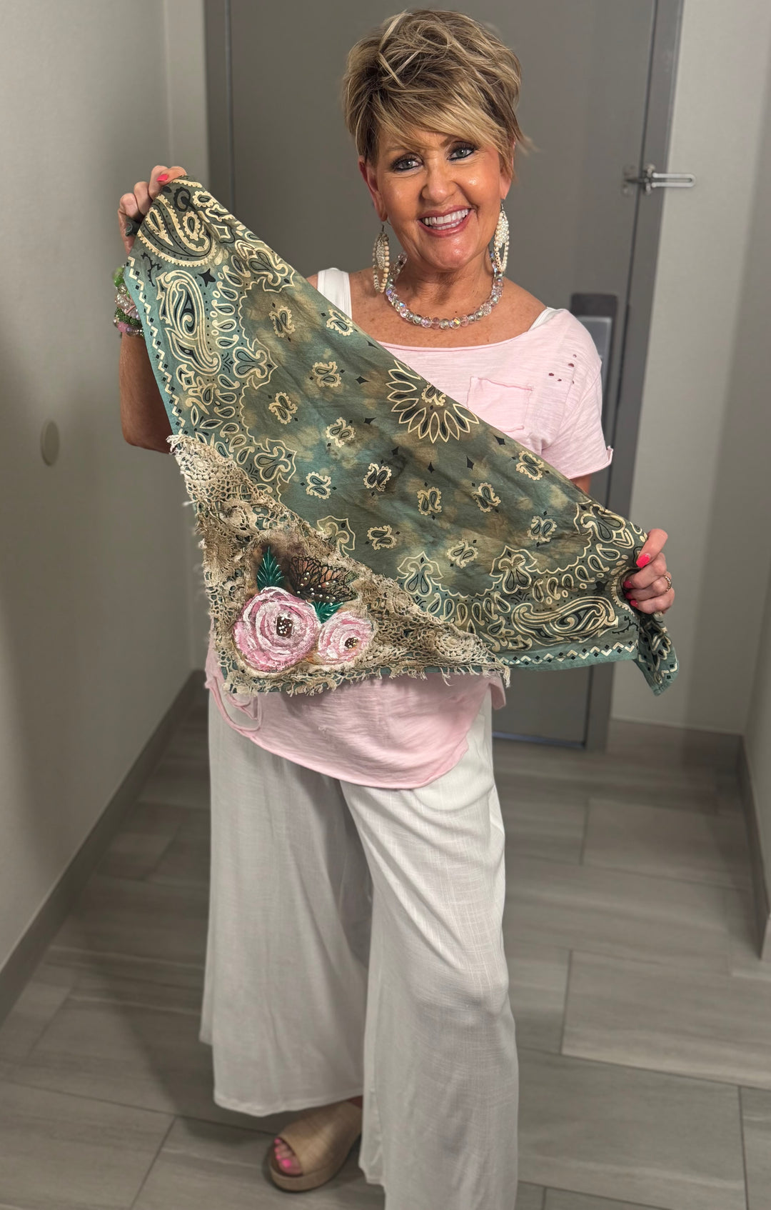 Handpainted Kerchief