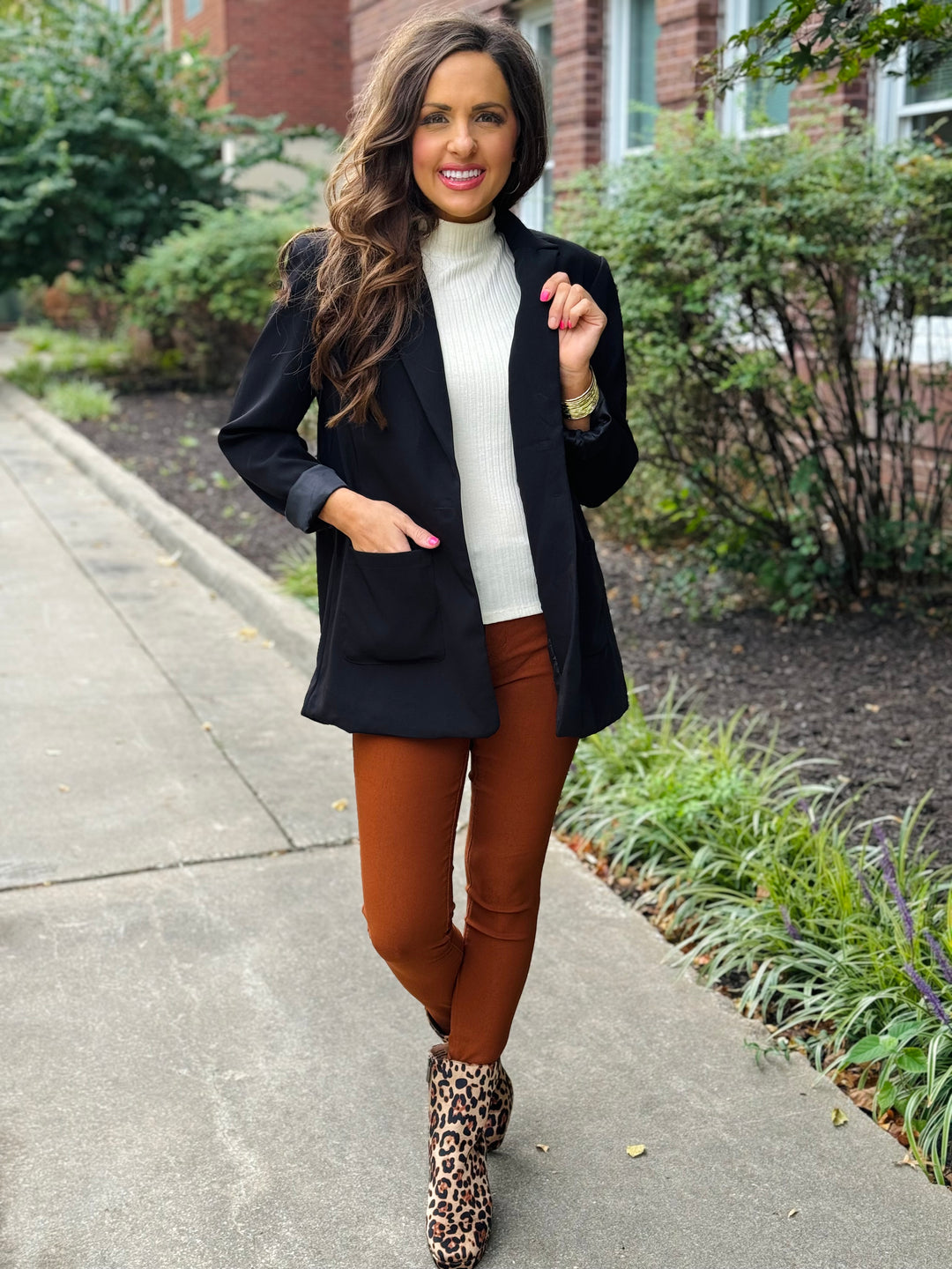 Black Boyfriend Blazer - Small Through Extended Sizes