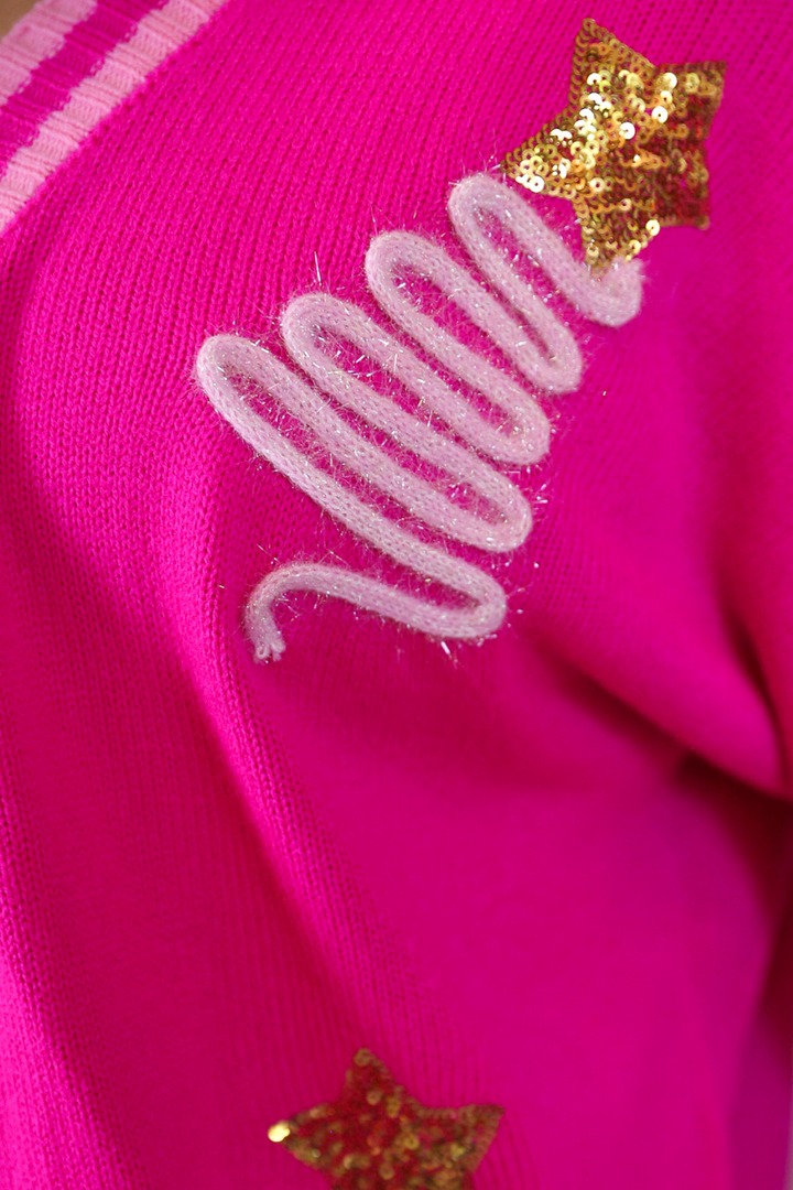 PREORDER- Tinsel Trees Relaxed Cardigan