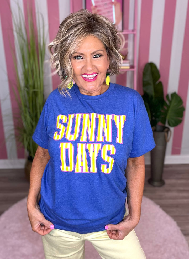 Sunny Days-Heather Royal Blue
