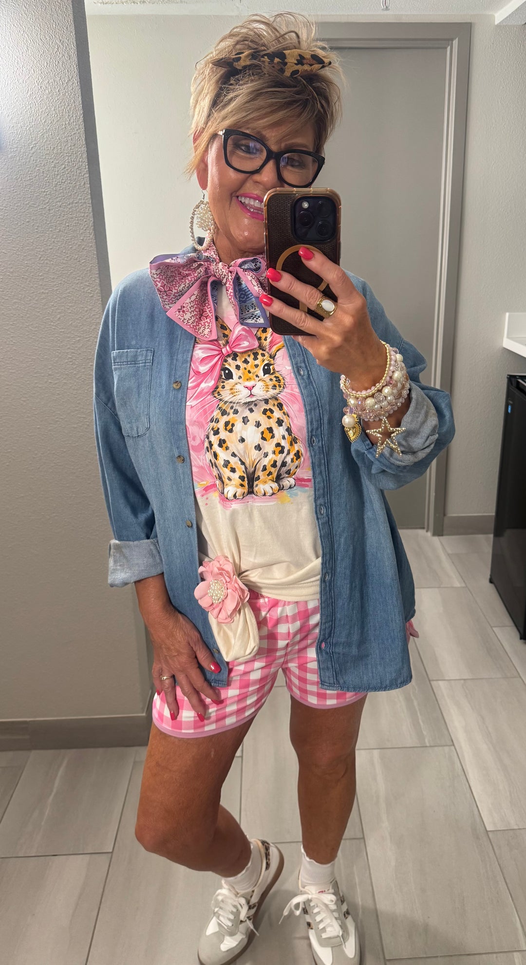 SALE: Pink Gingham Everyday Shorts