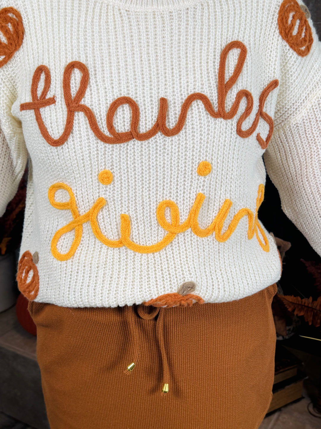 Ivory Thanksgiving Sweater
