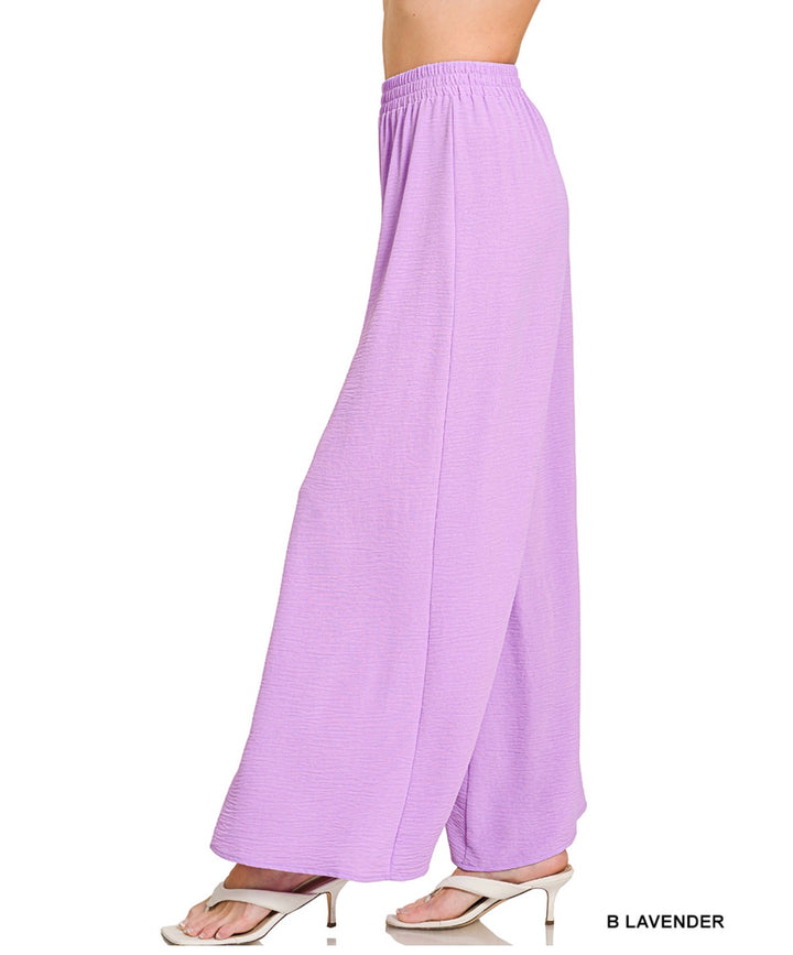 Woven Airflow Pants-Lavender