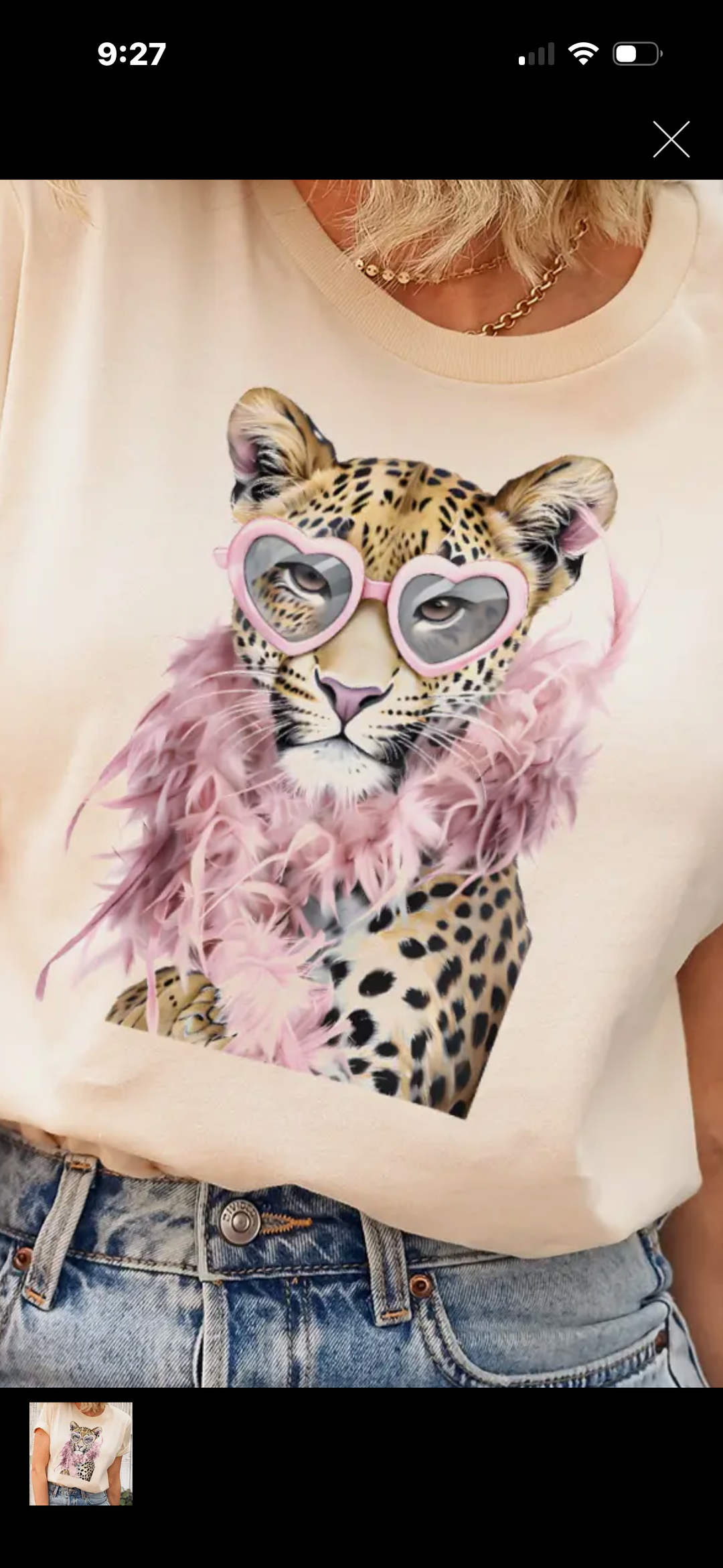 Cheetah Boa with Rhinestones